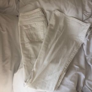 True Religion Flare White Jeans